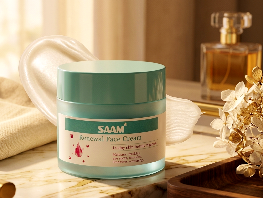 SAAM Renewal Face Cream (50g) – Advanced Melasma & Dark Spot Treatment with Alpha Arbutin & Kojic Acid