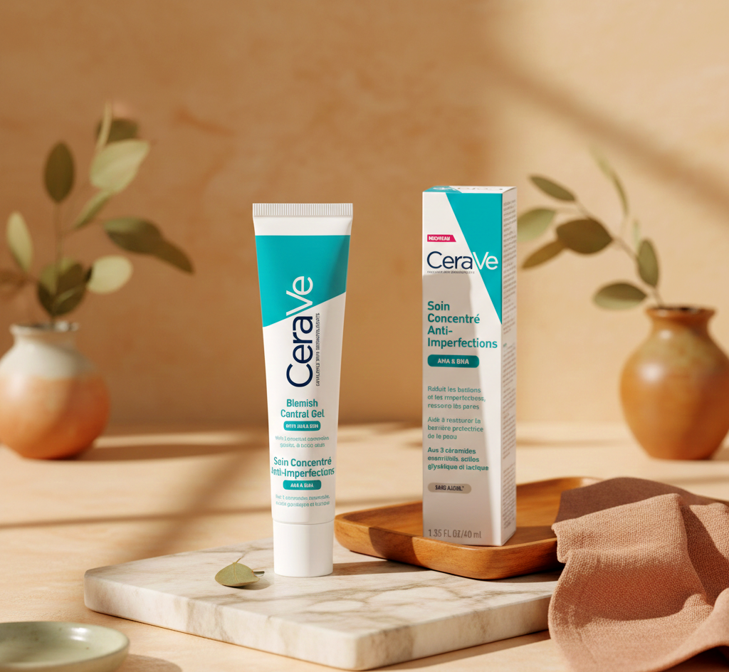 CeraVe Blemish Control Gel serum Acne-Prone Skin 40ml with AHA & BHA Daily Moisturising Face Gel