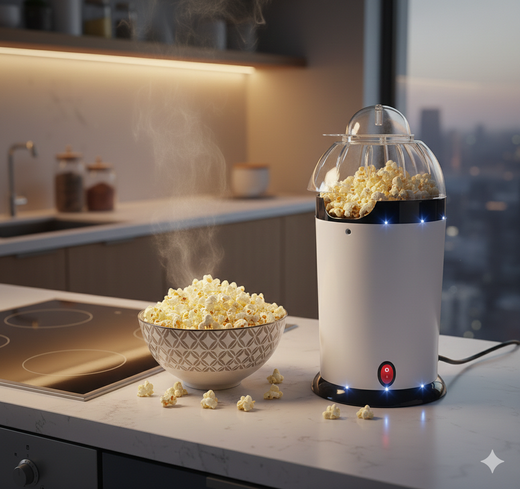Oil Free Electric Popcorn Maker - Quick Air Popcorn Maker For Home