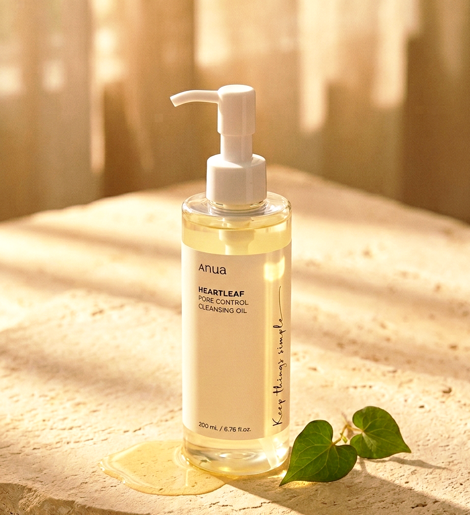 Anua Heartleaf Pore Control Cleansing Oil - Face Make-up BlackHead Remover Oil For Men Women 200 ml
