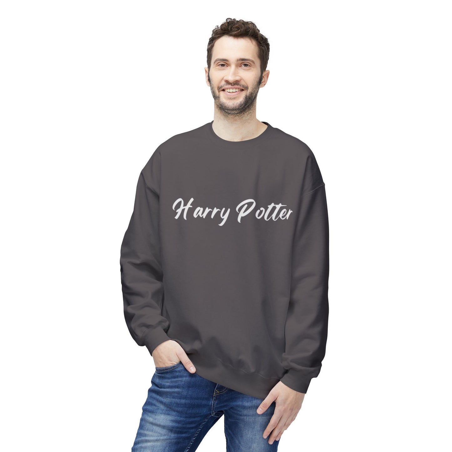 Alif Atelier X Harry Potter - Unisex Mid- Weight Soft -Stylish - Fleece Crew- Neck Sweatshirt  - Men - Women Stylish Crew-Neck Harry Potter