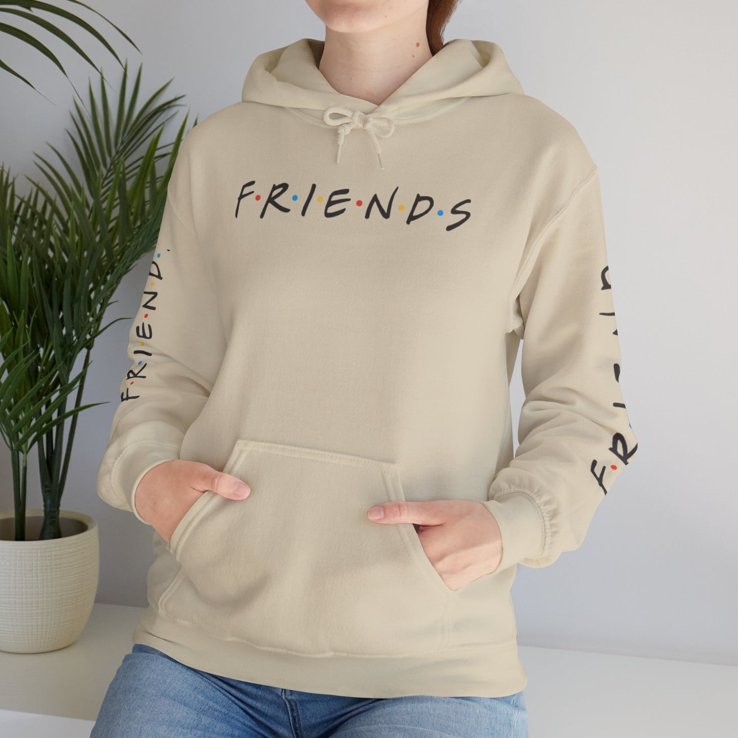 Alif Atelier - Unisex Heavy Blend  Hooded Sweatshirt - Casual Friends Hoodie Sweatshirt For Men Women - Simple Elegant Wear - Chic Design - Smart Wear Hooded Sweatshirt