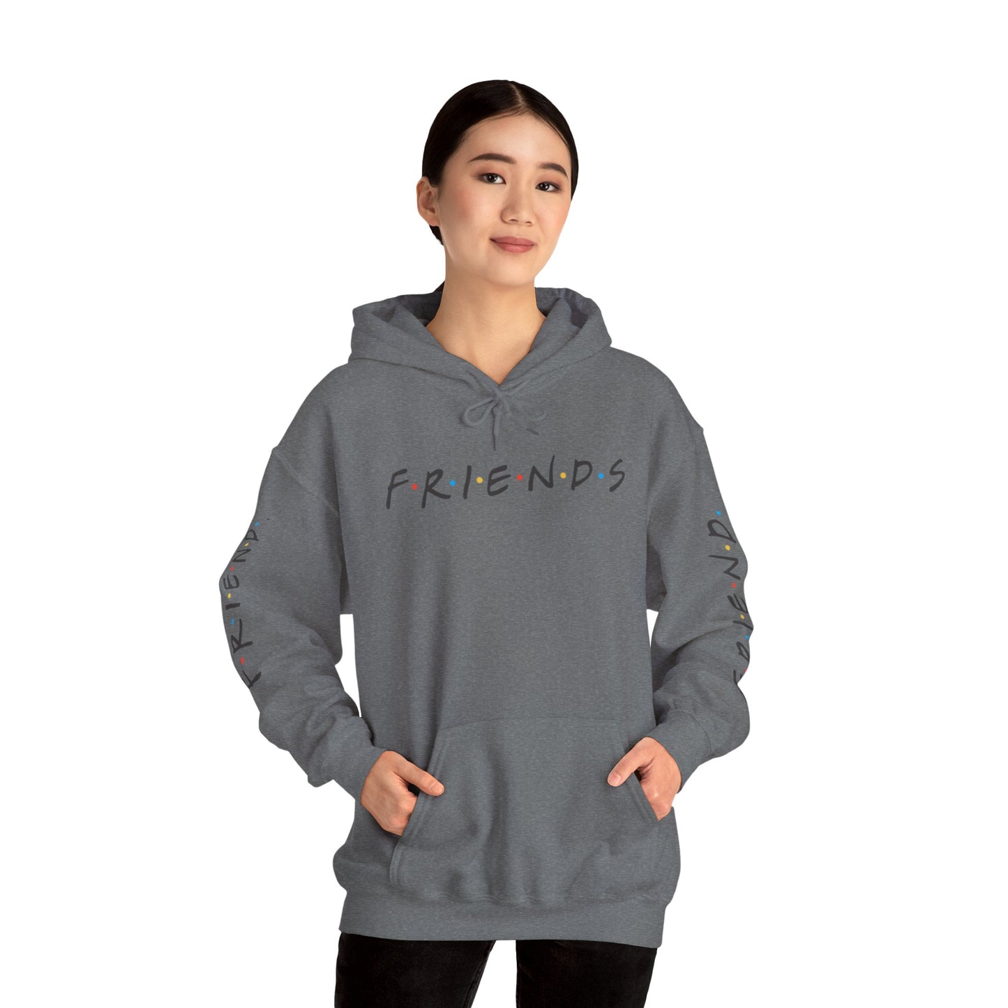 Alif Atelier - Unisex Heavy Blend  Hooded Sweatshirt - Casual Friends Hoodie Sweatshirt For Men Women - Simple Elegant Wear - Chic Design - Smart Wear Hooded Sweatshirt