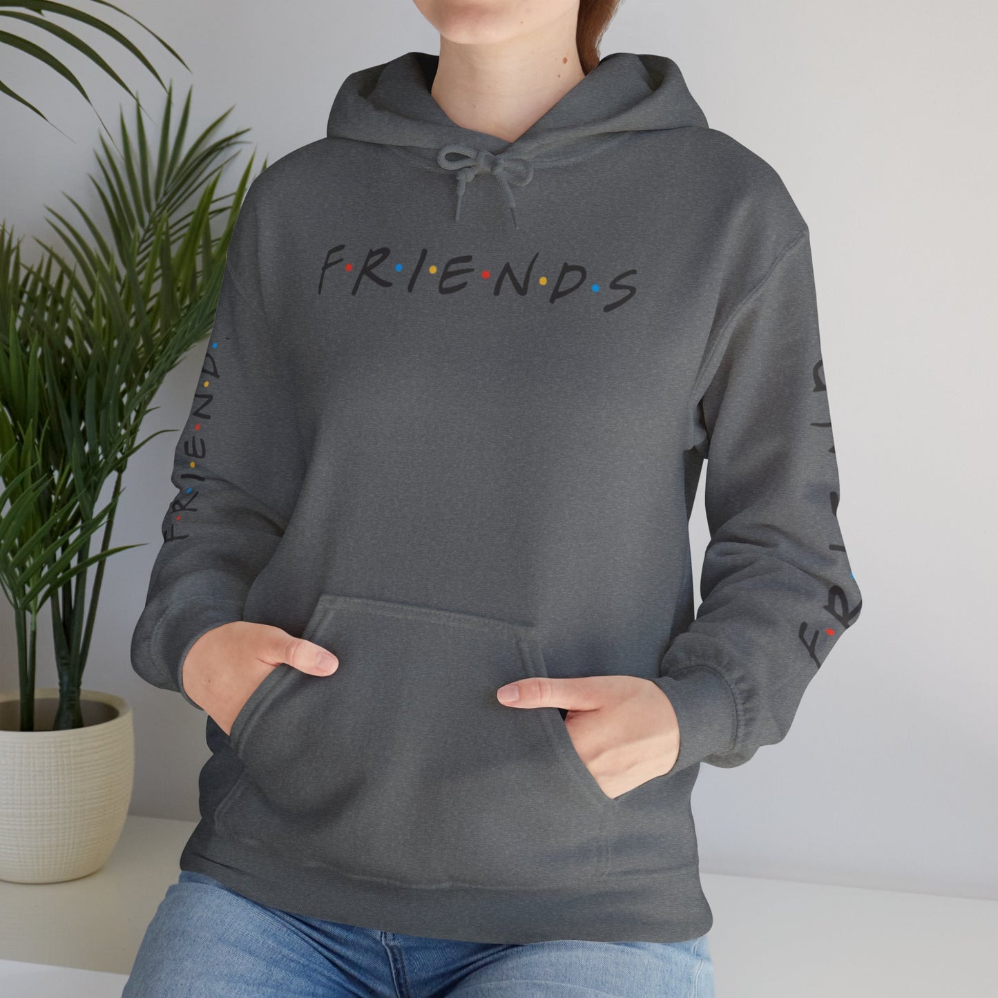 Alif Atelier - Unisex Heavy Blend  Hooded Sweatshirt - Casual Friends Hoodie Sweatshirt For Men Women - Simple Elegant Wear - Chic Design - Smart Wear Hooded Sweatshirt