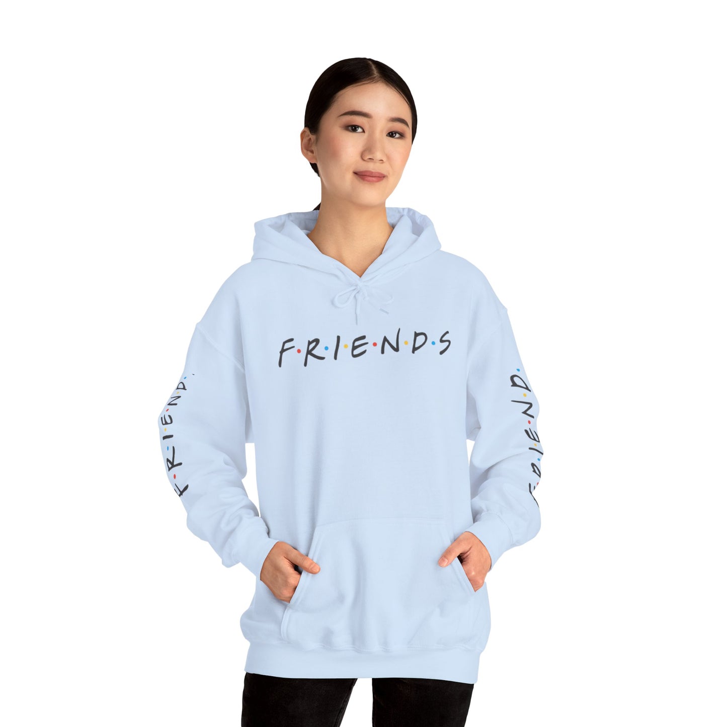 Alif Atelier - Unisex Heavy Blend  Hooded Sweatshirt - Casual Friends Hoodie Sweatshirt For Men Women - Simple Elegant Wear - Chic Design - Smart Wear Hooded Sweatshirt