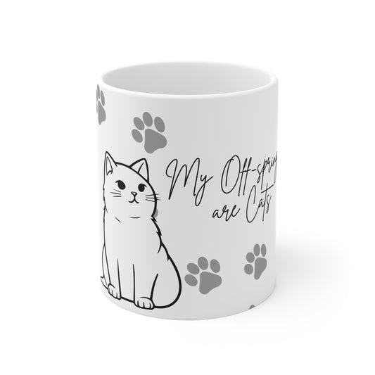 Alif Atelier - Cute Ceramic Mug - 11oz - Cute cat Coffee Mug - For gifts - Tea Mug