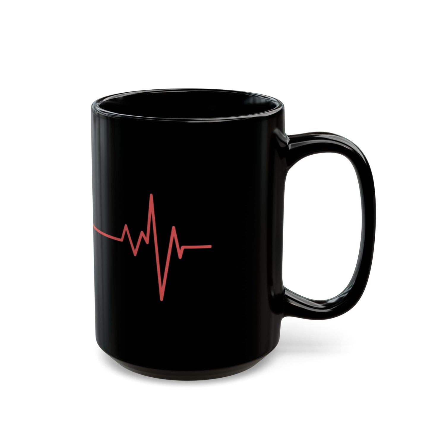 Alif Atelier - Black Mug - 11 0z - 15 Oz - Cute Tea -Coffee Mug - Everyday Casual Mug For Work - Home - Office School - Gifts - Holidays