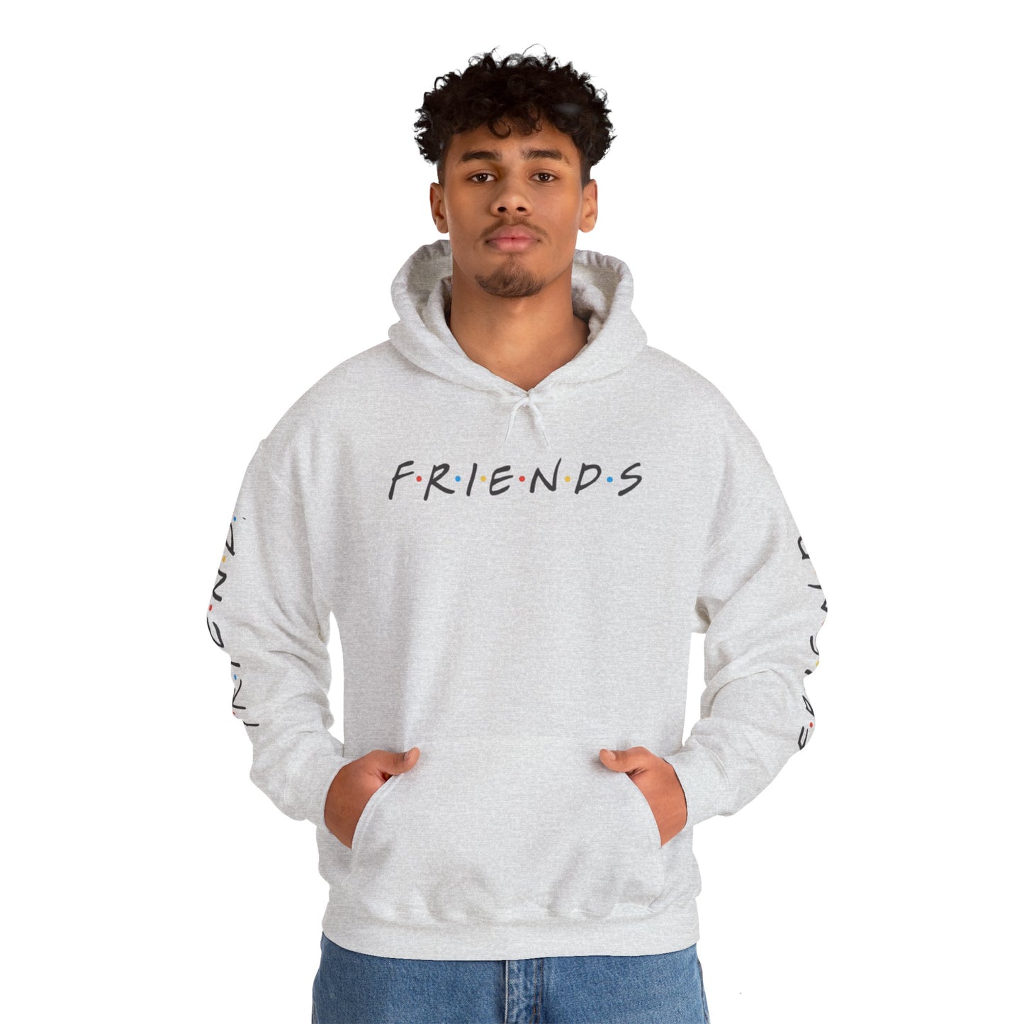 Alif Atelier - Unisex Heavy Blend  Hooded Sweatshirt - Casual Friends Hoodie Sweatshirt For Men Women - Simple Elegant Wear - Chic Design - Smart Wear Hooded Sweatshirt