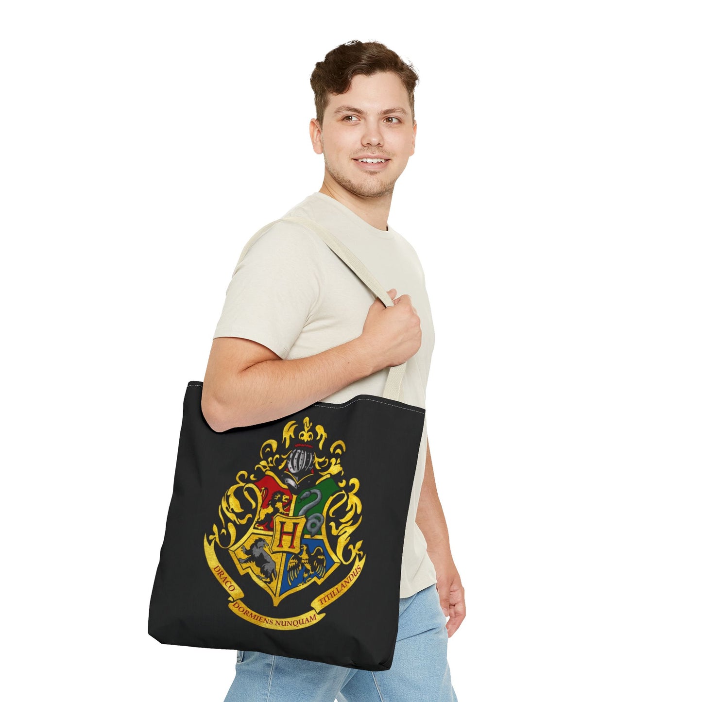 Alif Atelier x Harry Potter Tote Bag - Simple Everyday Casual Tote Bag - Eco-Friendly - Reusable - Simple Tote bag for Work - School - Office - Gifts - Holidays