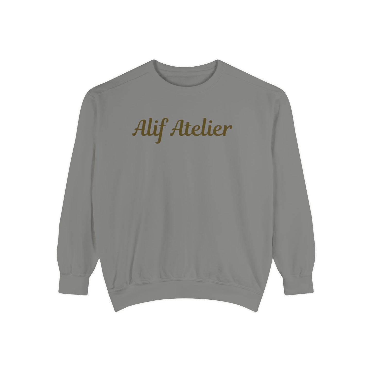 Alif Atelier - Men's Garment-Dyed Sweatshirt -  Luxurious Comfortable Style Wear -  Men's Clothing - Soft Elegant Sweat-Shirt