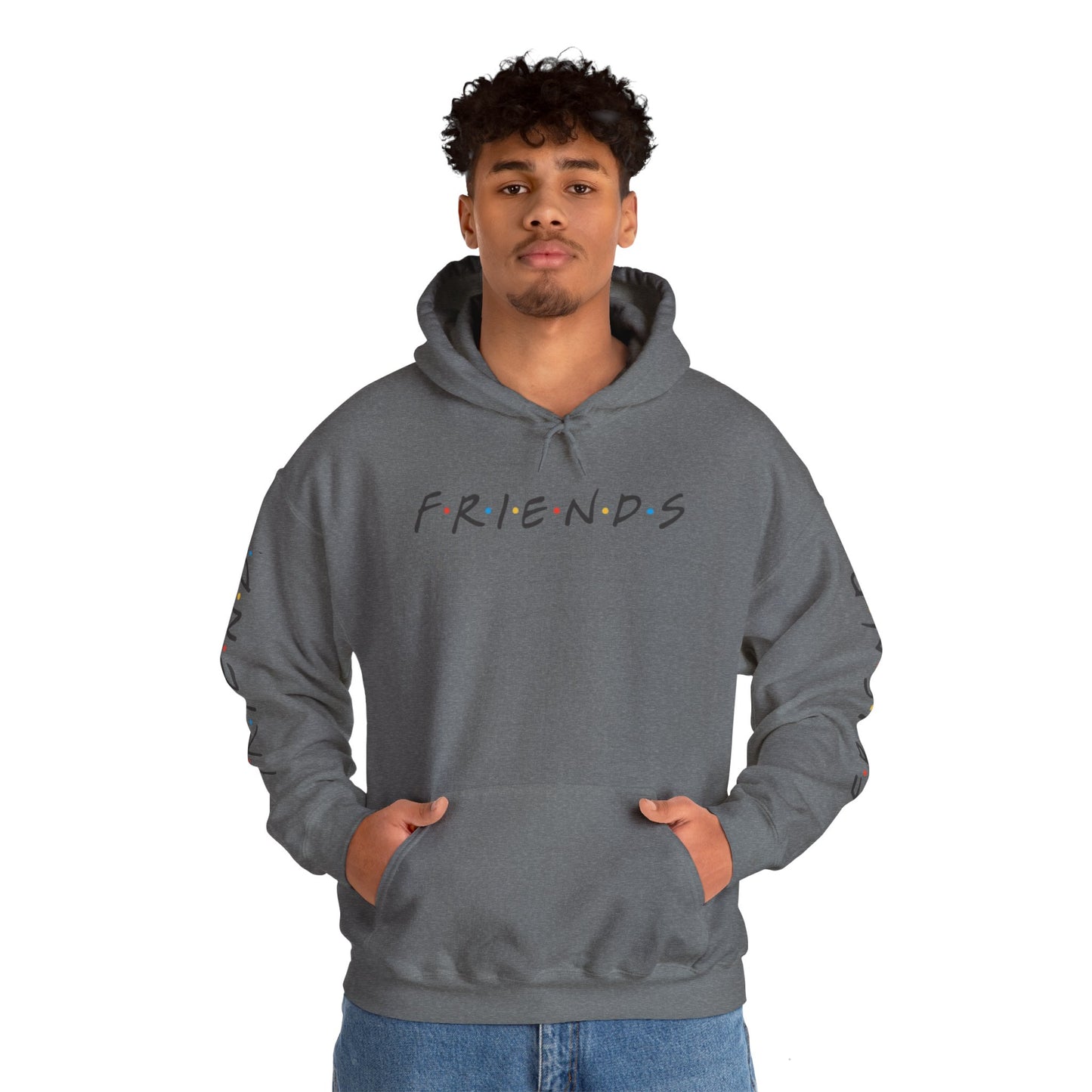 Alif Atelier - Unisex Heavy Blend  Hooded Sweatshirt - Casual Friends Hoodie Sweatshirt For Men Women - Simple Elegant Wear - Chic Design - Smart Wear Hooded Sweatshirt