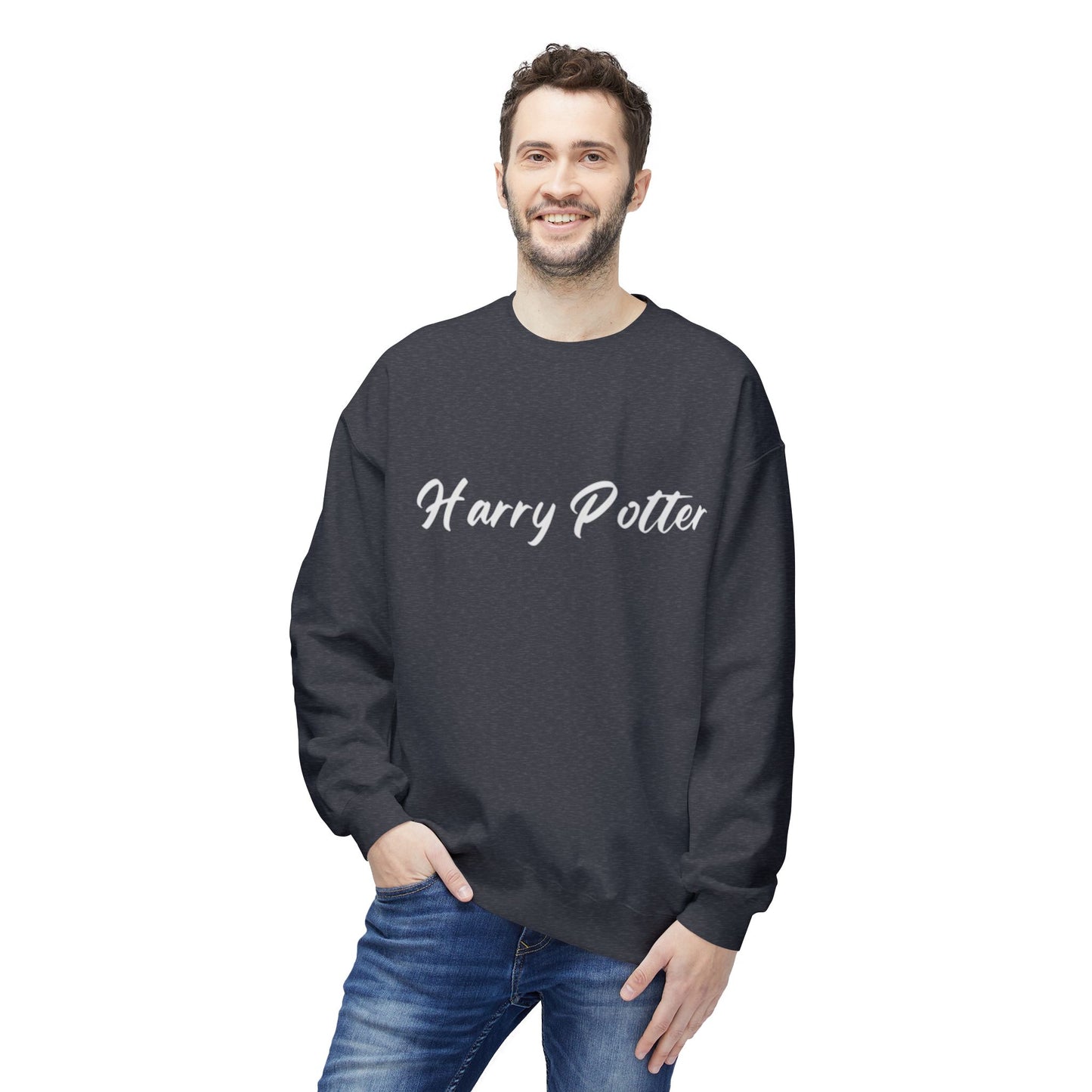 Alif Atelier X Harry Potter - Unisex Mid- Weight Soft -Stylish - Fleece Crew- Neck Sweatshirt  - Men - Women Stylish Crew-Neck Harry Potter