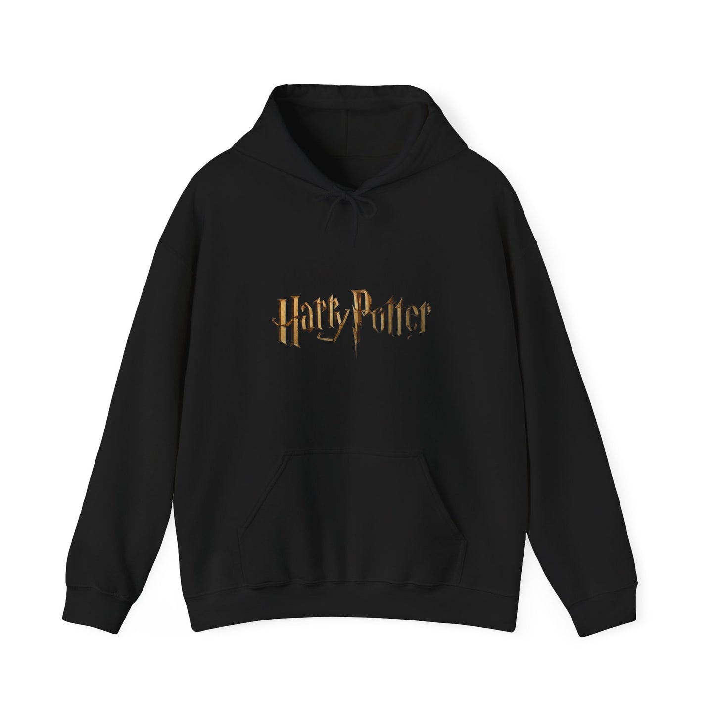 Alif Atelier x Harry Potter - Unisex Heavy Blend™ Hooded Sweatshirt - Cute Simple Elegant Harry Potter Hogwarts Printed Hoodie - For Men Women Black Cozy Warm Hoodie