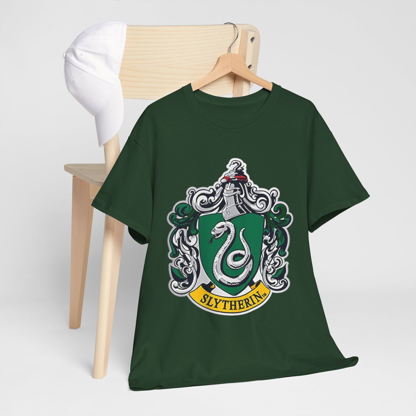 Alif Atelier X Harry Potter - Unisex Heavy Cotton Tee - Cute Simple Elegant Harry Potter Slytherin T-Shirt for Men Women - Gift - Holidays - Movies