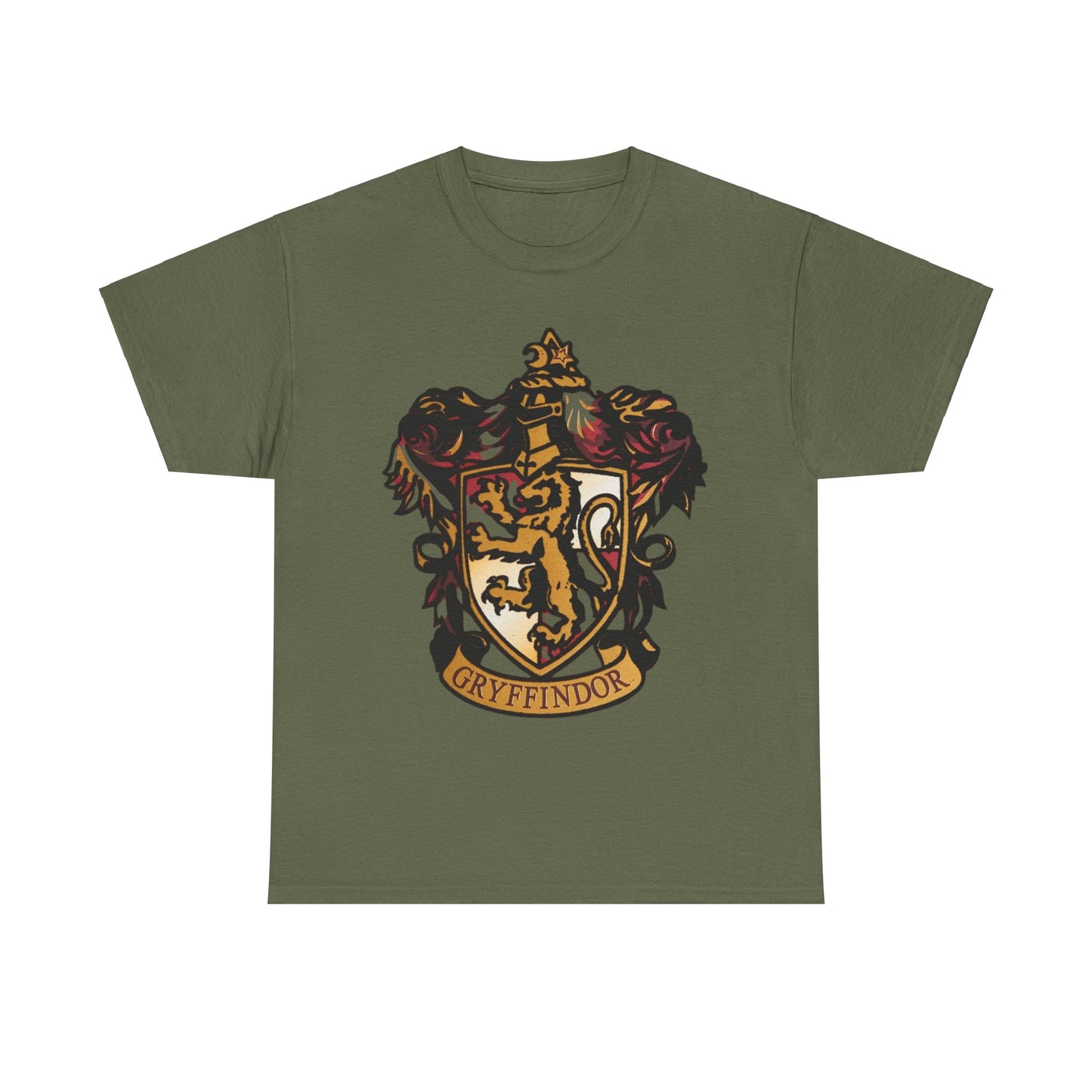 Alif Atelier x Harry Potter Gryfindor Unisex Heavy Cotton Tee - Stylish Simple Tee For Men Women - Casual Wear - T-shirts