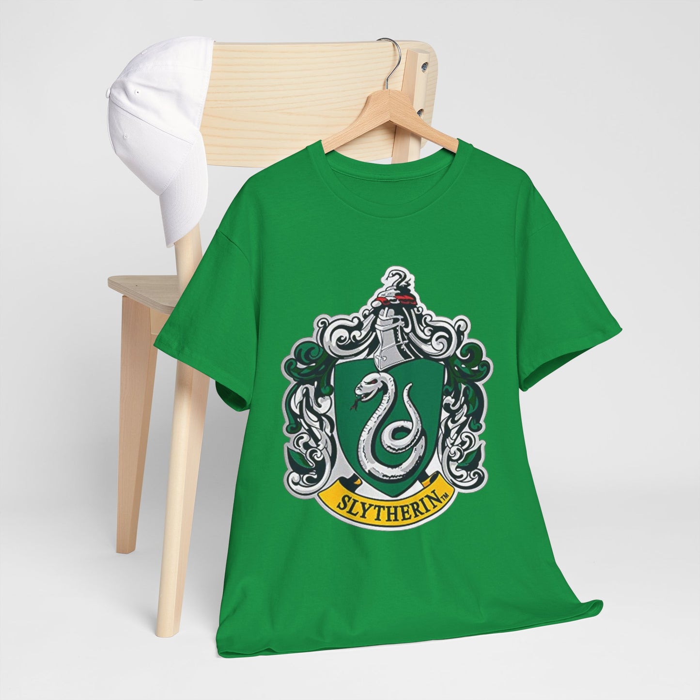 Alif Atelier X Harry Potter - Unisex Heavy Cotton Tee - Cute Simple Elegant Harry Potter Slytherin T-Shirt for Men Women - Gift - Holidays - Movies