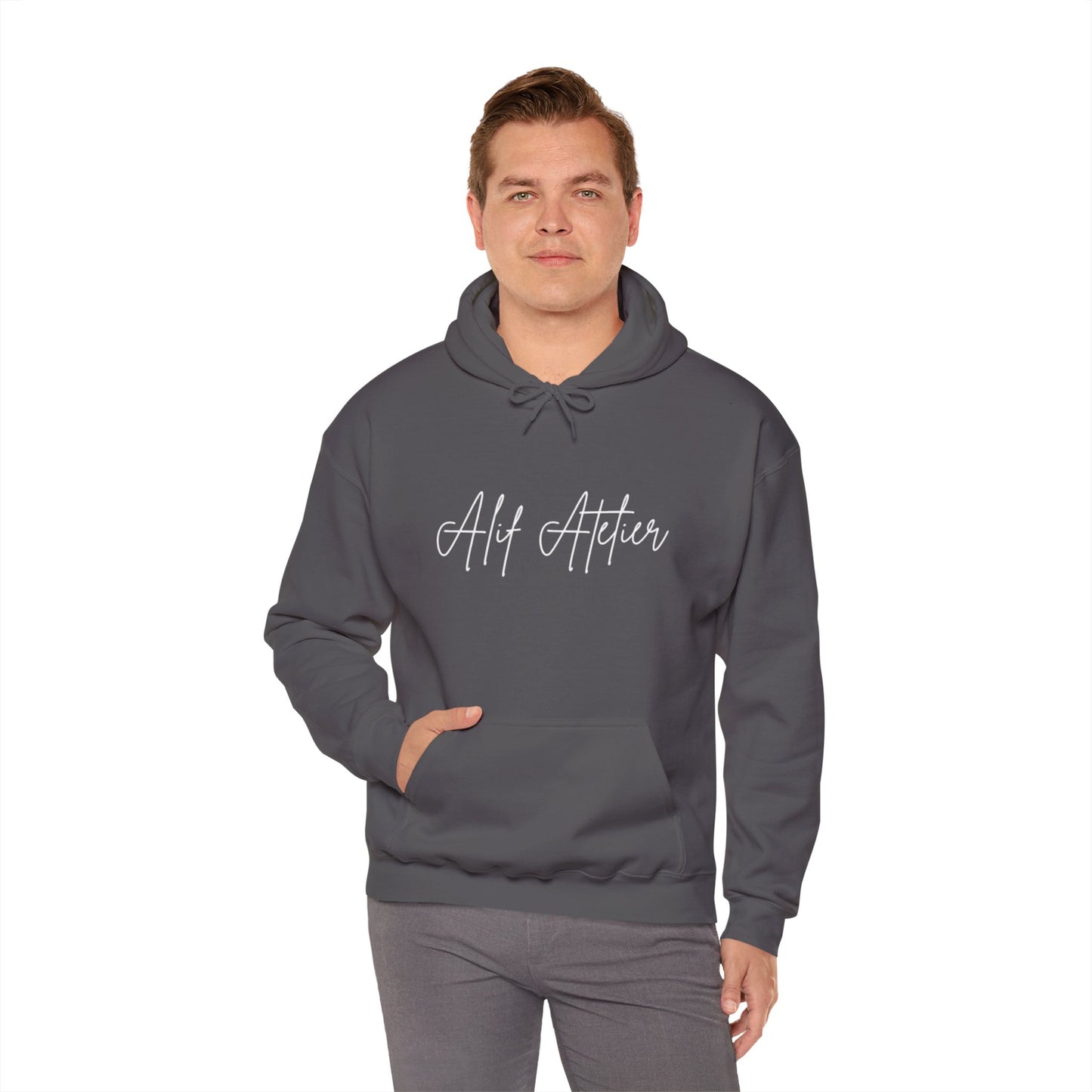 Alif Ateliers Heavy Blend -  Men's Sweatshirt - Soft Comfortable Elegant Mens Heavy Blend Sweatshirt - Men's Clothing