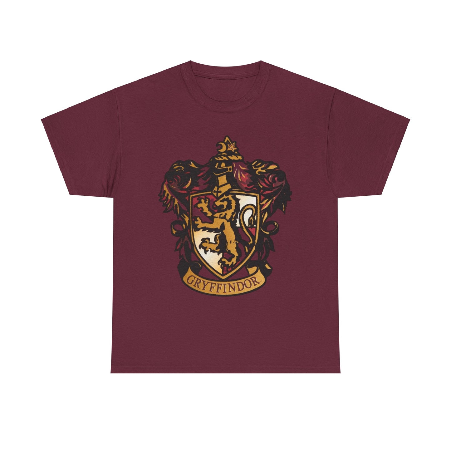 Alif Atelier x Harry Potter Gryfindor Unisex Heavy Cotton Tee - Stylish Simple Tee For Men Women - Casual Wear - T-shirts