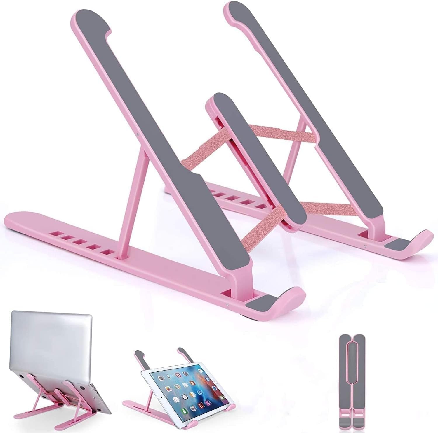 Portable Laptop Stand, Adjustable Laptop Holder Riser Computer Stand for Desk Notebook Stand Mount