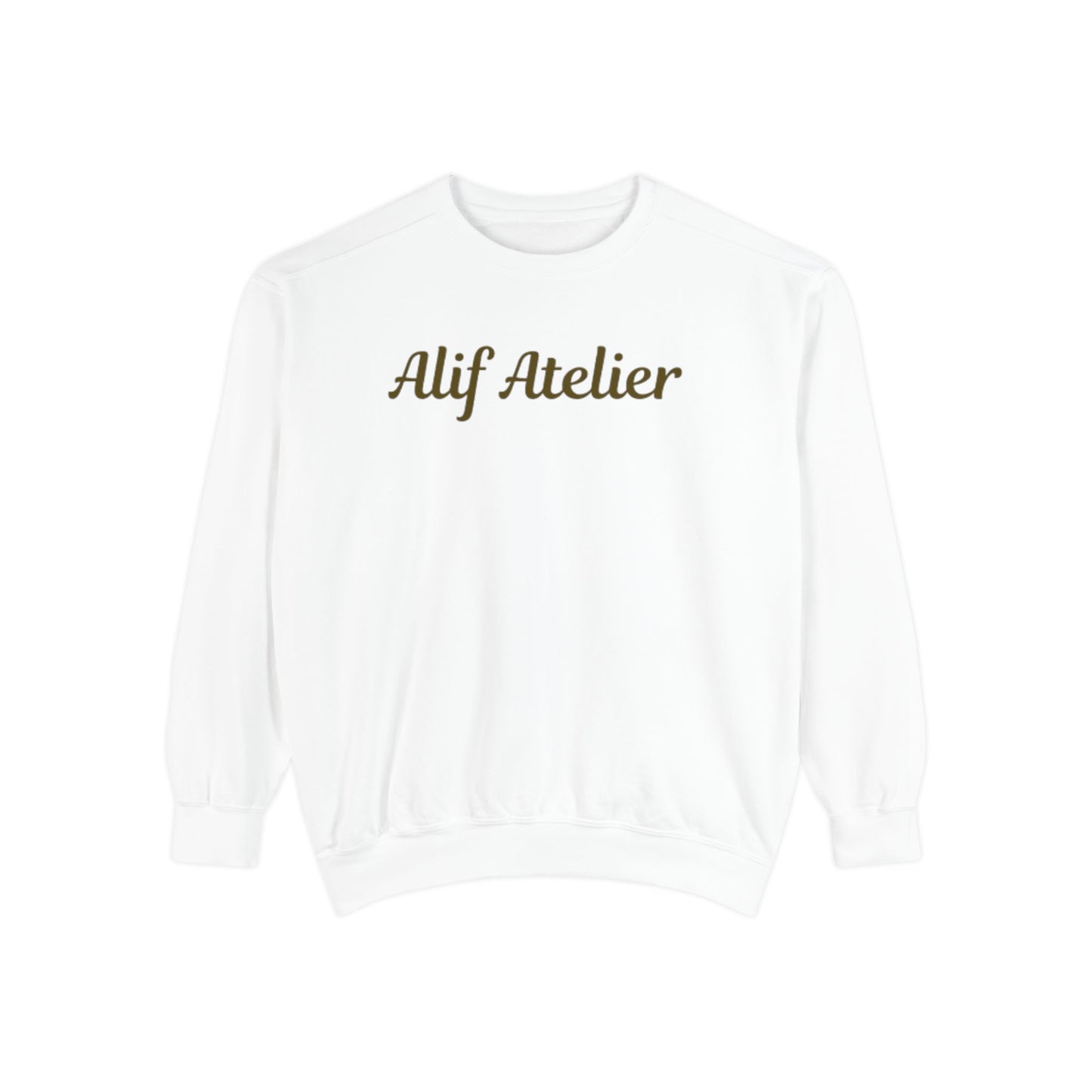 Alif Atelier - Men's Garment-Dyed Sweatshirt -  Luxurious Comfortable Style Wear -  Men's Clothing - Soft Elegant Sweat-Shirt