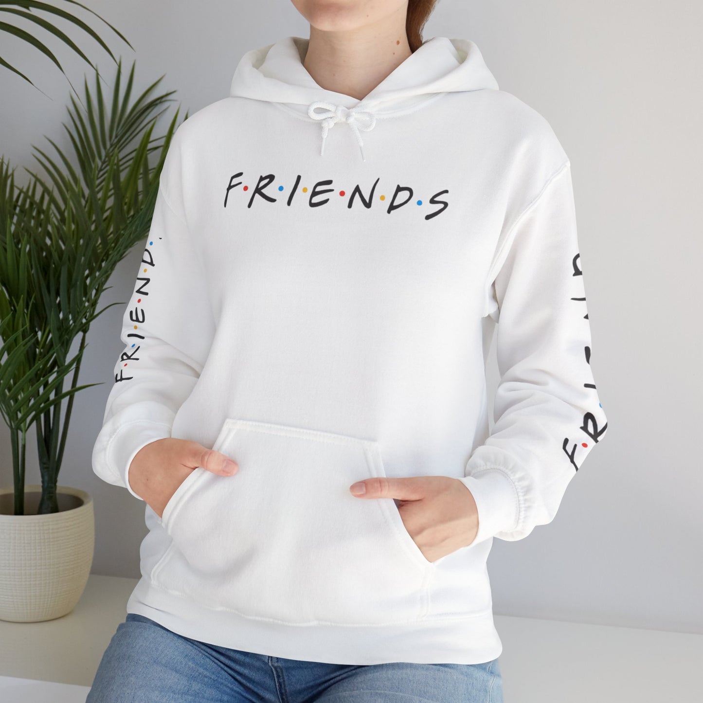 Alif Atelier - Unisex Heavy Blend  Hooded Sweatshirt - Casual Friends Hoodie Sweatshirt For Men Women - Simple Elegant Wear - Chic Design - Smart Wear Hooded Sweatshirt