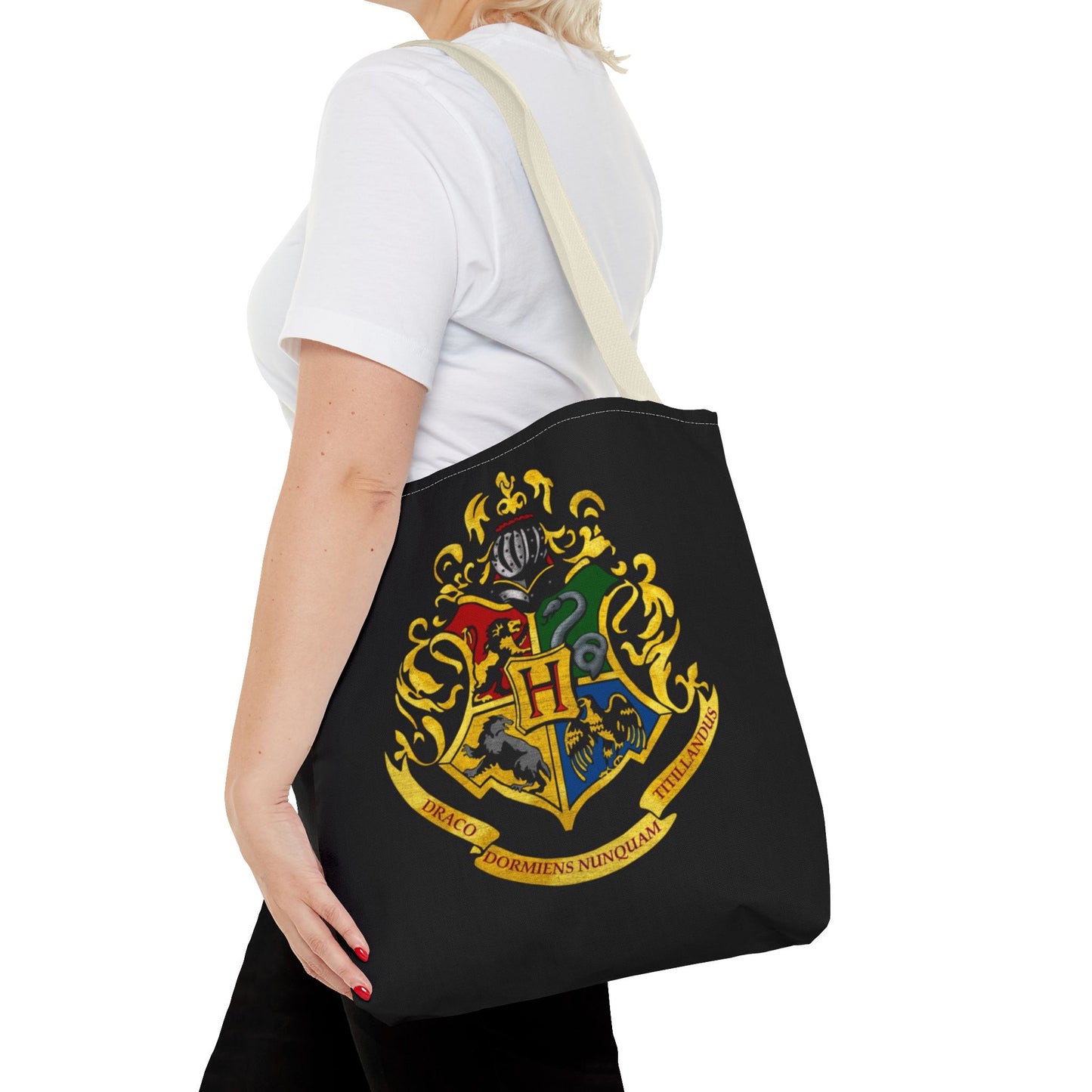 Alif Atelier x Harry Potter Tote Bag - Simple Everyday Casual Tote Bag - Eco-Friendly - Reusable - Simple Tote bag for Work - School - Office - Gifts - Holidays