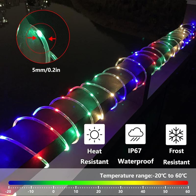 LED Lights Rope Light 40M,132Ft Outdoor Lights,Led Lights String Lights Strip with Plug,For Garden,Patio,Xmas,Holiday Indoor Outdoor Copper