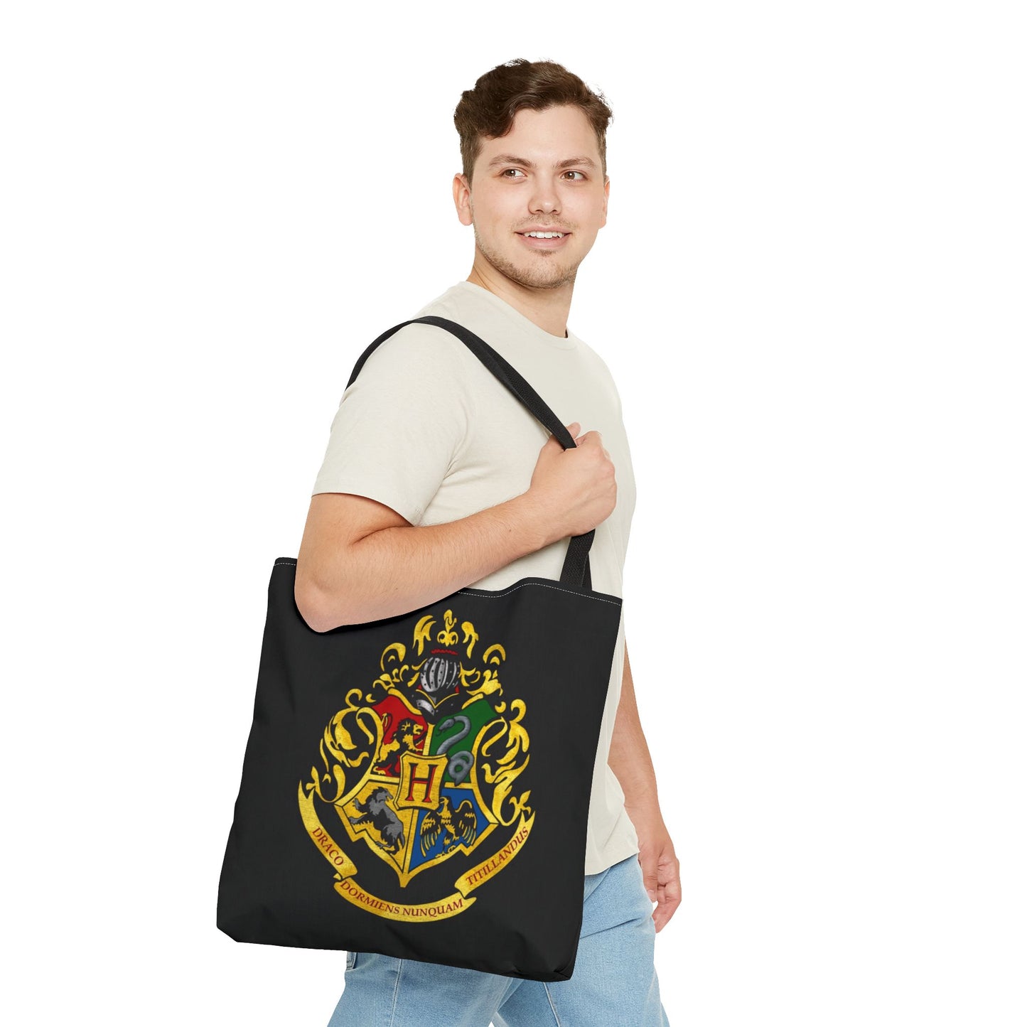 Alif Atelier x Harry Potter Tote Bag - Simple Everyday Casual Tote Bag - Eco-Friendly - Reusable - Simple Tote bag for Work - School - Office - Gifts - Holidays