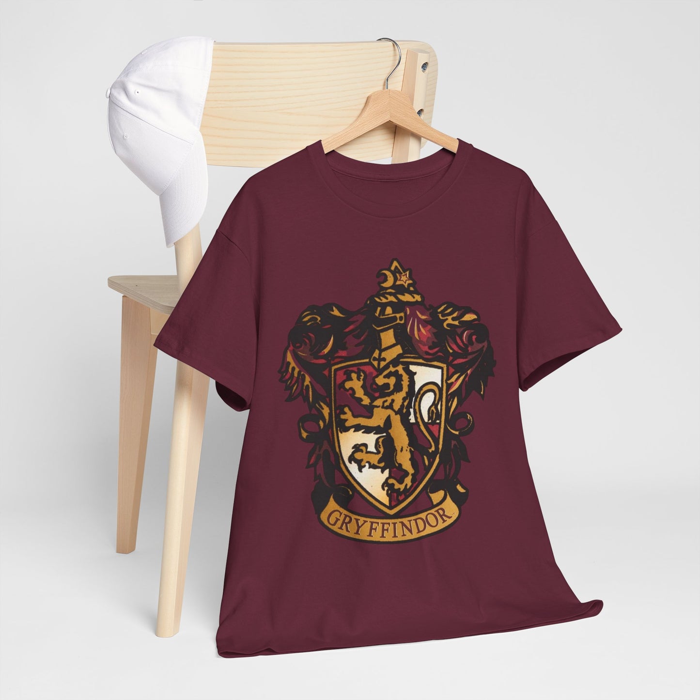 Alif Atelier x Harry Potter Gryfindor Unisex Heavy Cotton Tee - Stylish Simple Tee For Men Women - Casual Wear - T-shirts