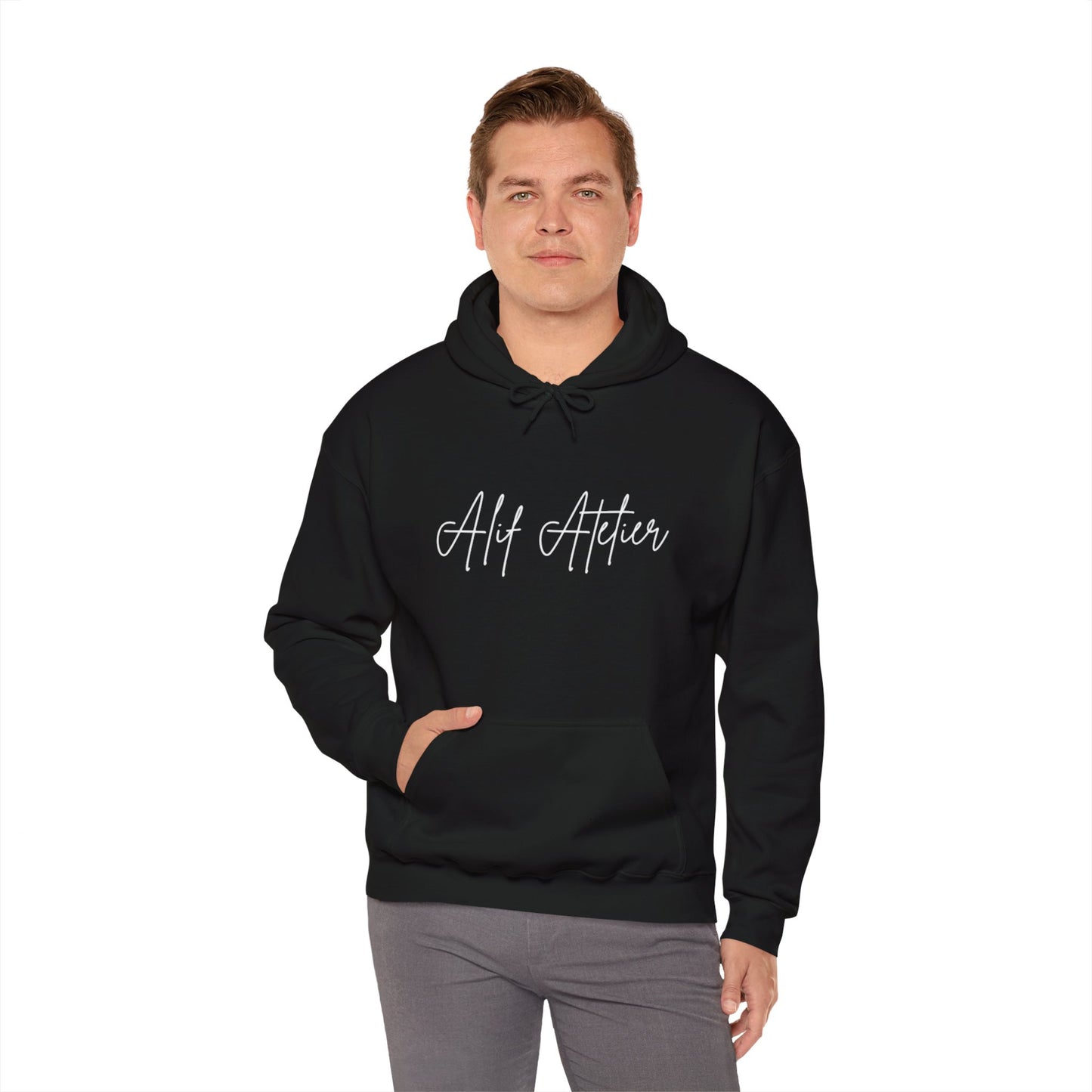 Alif Ateliers Heavy Blend -  Men's Sweatshirt - Soft Comfortable Elegant Mens Heavy Blend Sweatshirt - Men's Clothing