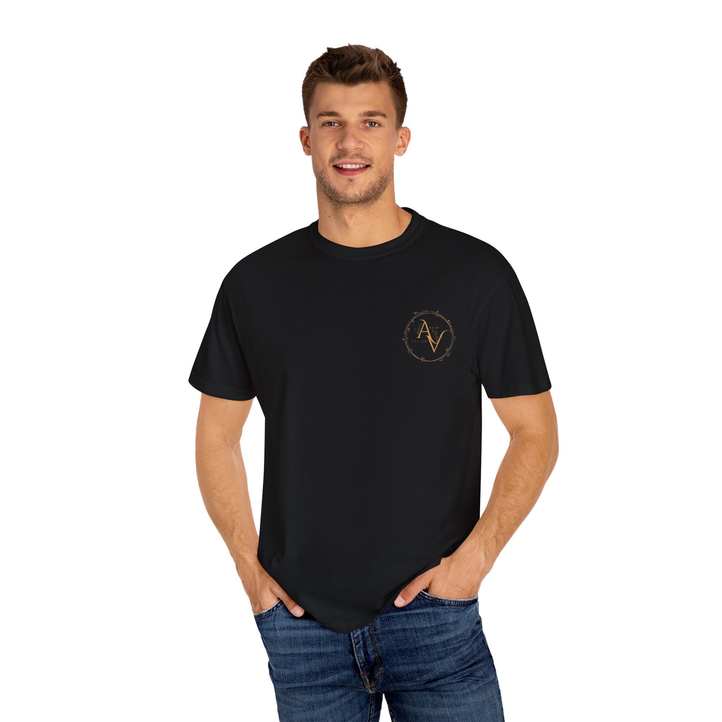 Alif Atelier Dyed T- Shirt - Unisex Tee - Simple - Elegant - Comfortable Cotton Tee - Everyday Essentials - For Men - Women - Cute Tee - Unisex T-Shirt