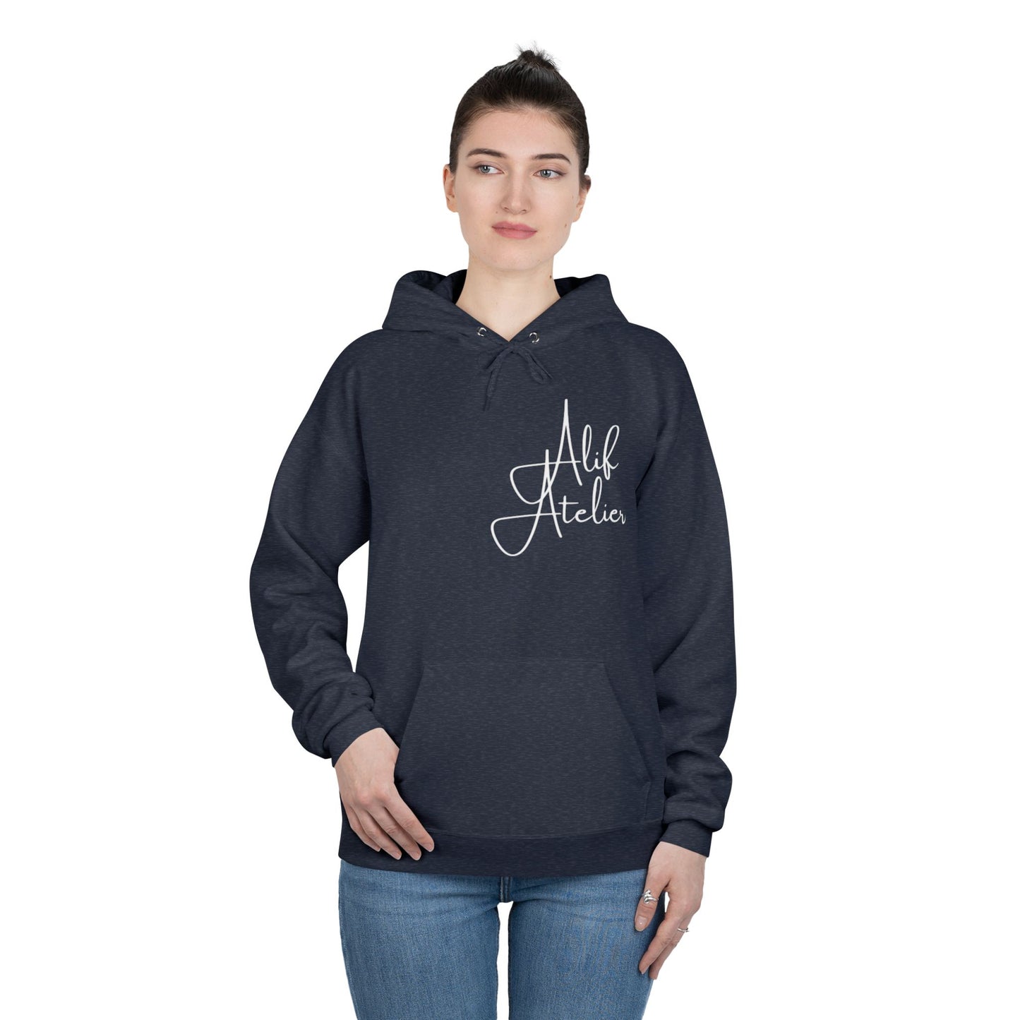 Alif Atelier - Comfort - Blend - Women -  Eco-Smart® Pullover Hoodie Sweatshirt - Cute Elegant Simple Hoodie Sweatshirt - Casual Women Wear