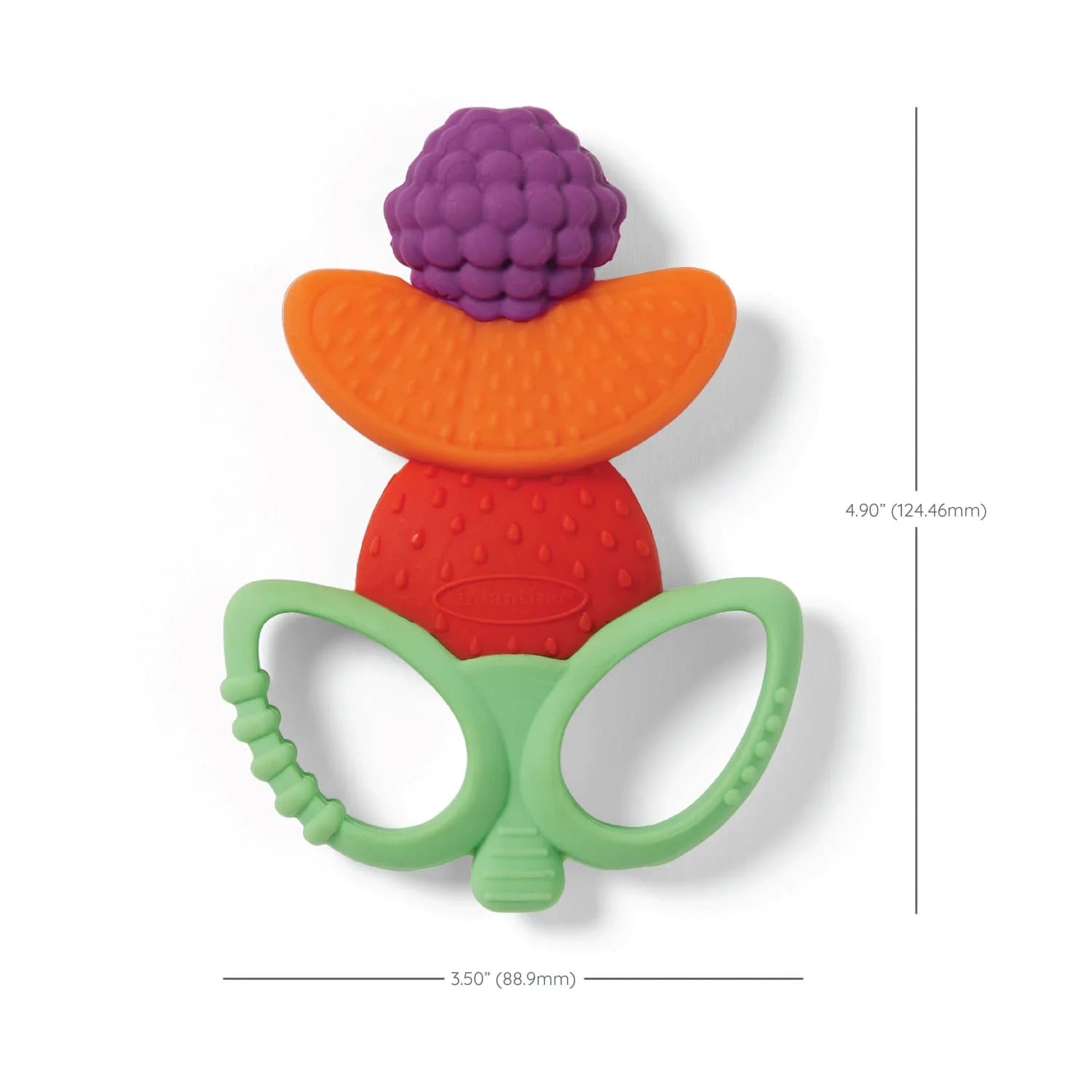 Lil' Nibbles Textured Teether Baby Fruit Kabob Teether Sensory Teething Toy 