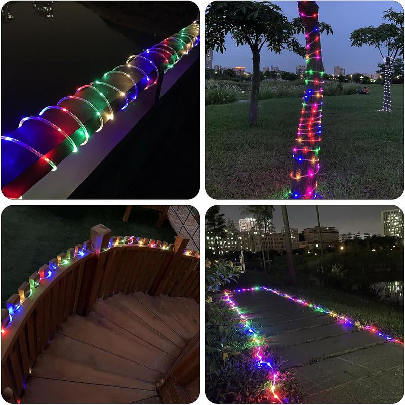 LED Lights Rope Light 40M,132Ft Outdoor Lights,Led Lights String Lights Strip with Plug,For Garden,Patio,Xmas,Holiday Indoor Outdoor Copper