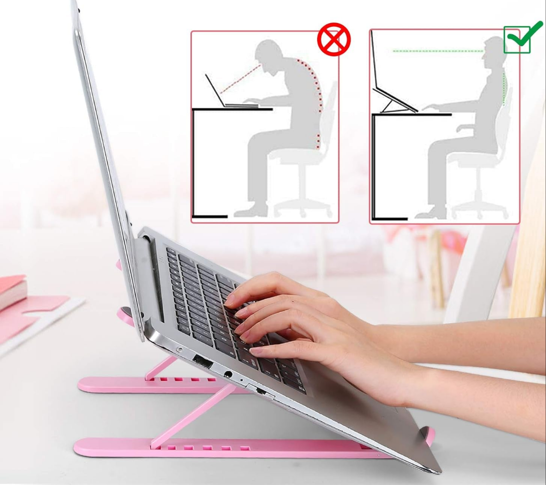 Portable Laptop Stand, Adjustable Laptop Holder Riser Computer Stand for Desk Notebook Stand Mount