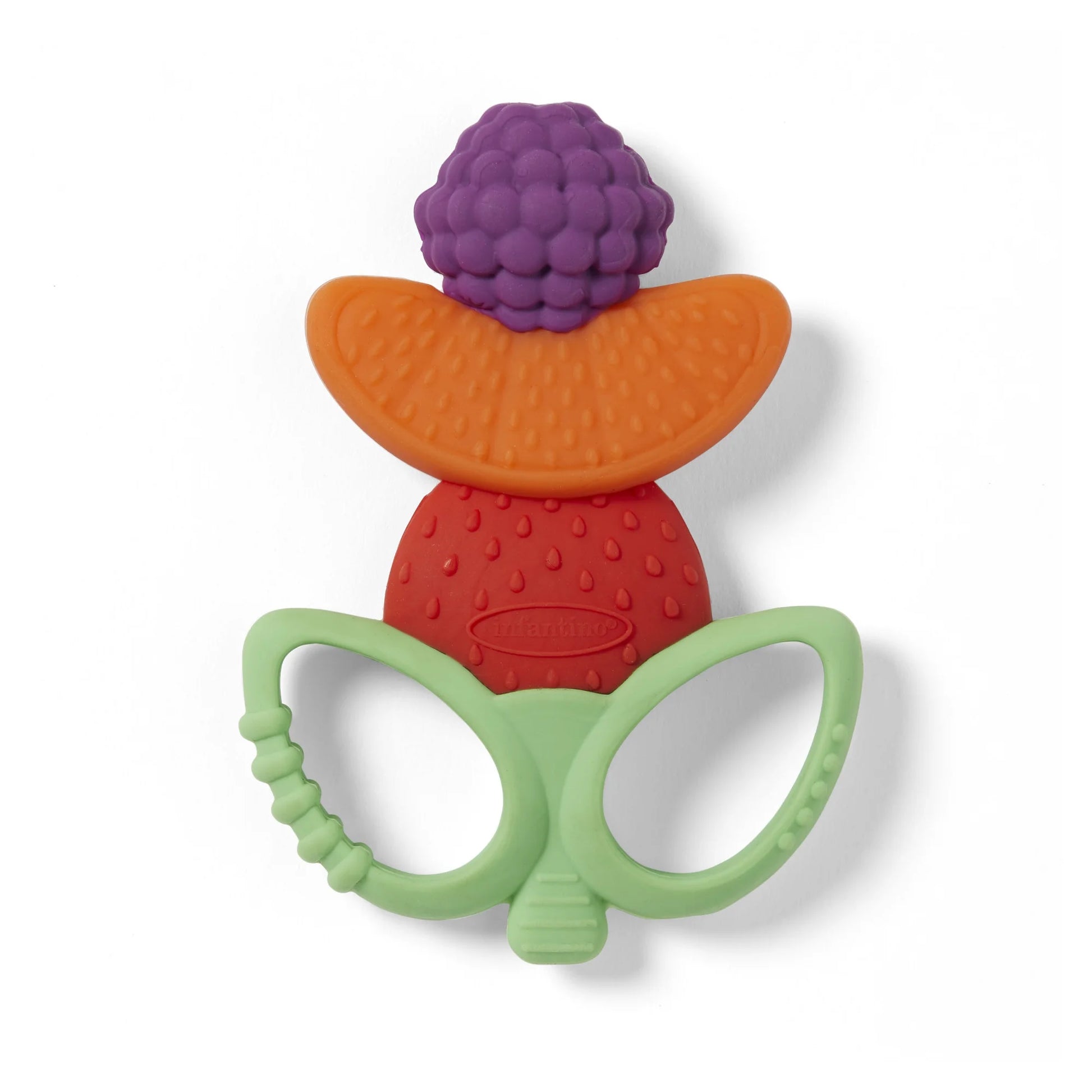 Lil' Nibbles Textured Teether Baby Fruit Kabob Teether Sensory Teething Toy 