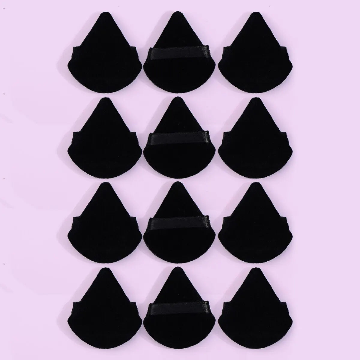 10/12 Pcs Triangle Powder Puff Wet Dry Use for Loose Powder Liquid Cosmetic Soft Plush Powder Puff Makeup Foundation