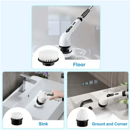 3 in 1 Electric Spin Scrubber Machine