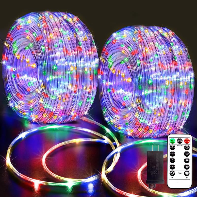 LED Lights Rope Light 40M,132Ft Outdoor Lights,Led Lights String Lights Strip with Plug,For Garden,Patio,Xmas,Holiday Indoor Outdoor Copper