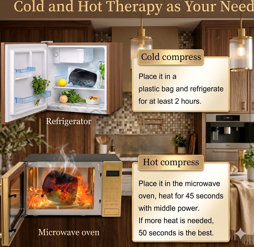 Migraine Relief Cap - Hot & Cold Therapy Headache Ice Wrap for Tension, Sinus, and Stress Relief