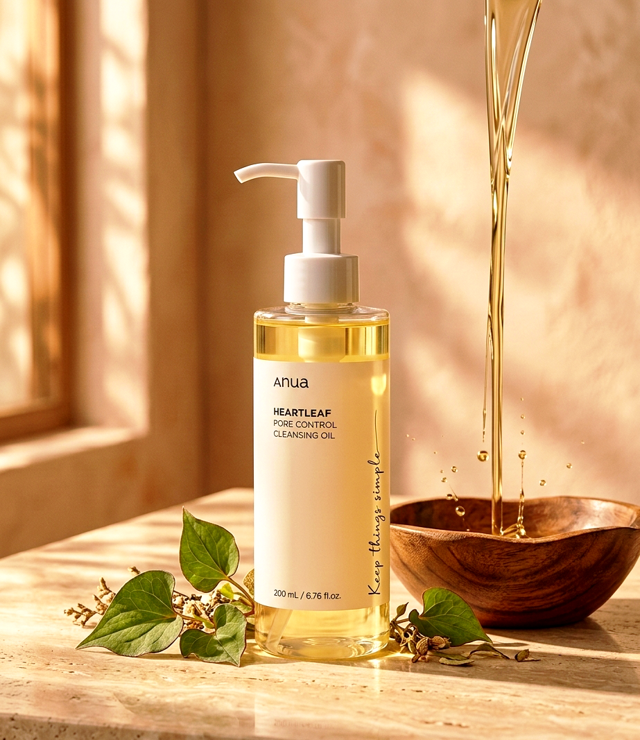 Anua Heartleaf Pore Control Cleansing Oil - Face Make-up BlackHead Remover Oil For Men Women 200 ml