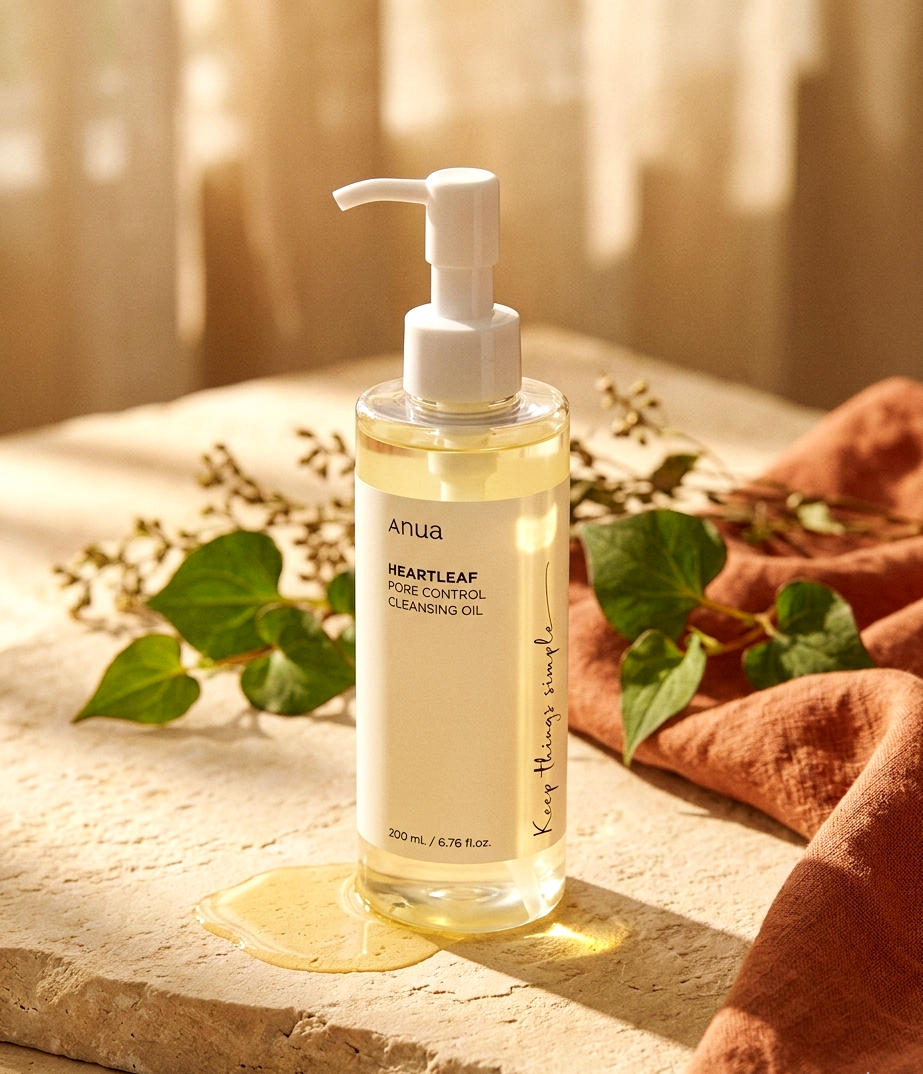 Anua Heartleaf Pore Control Cleansing Oil - Face Make-up BlackHead Remover Oil For Men Women 200 ml