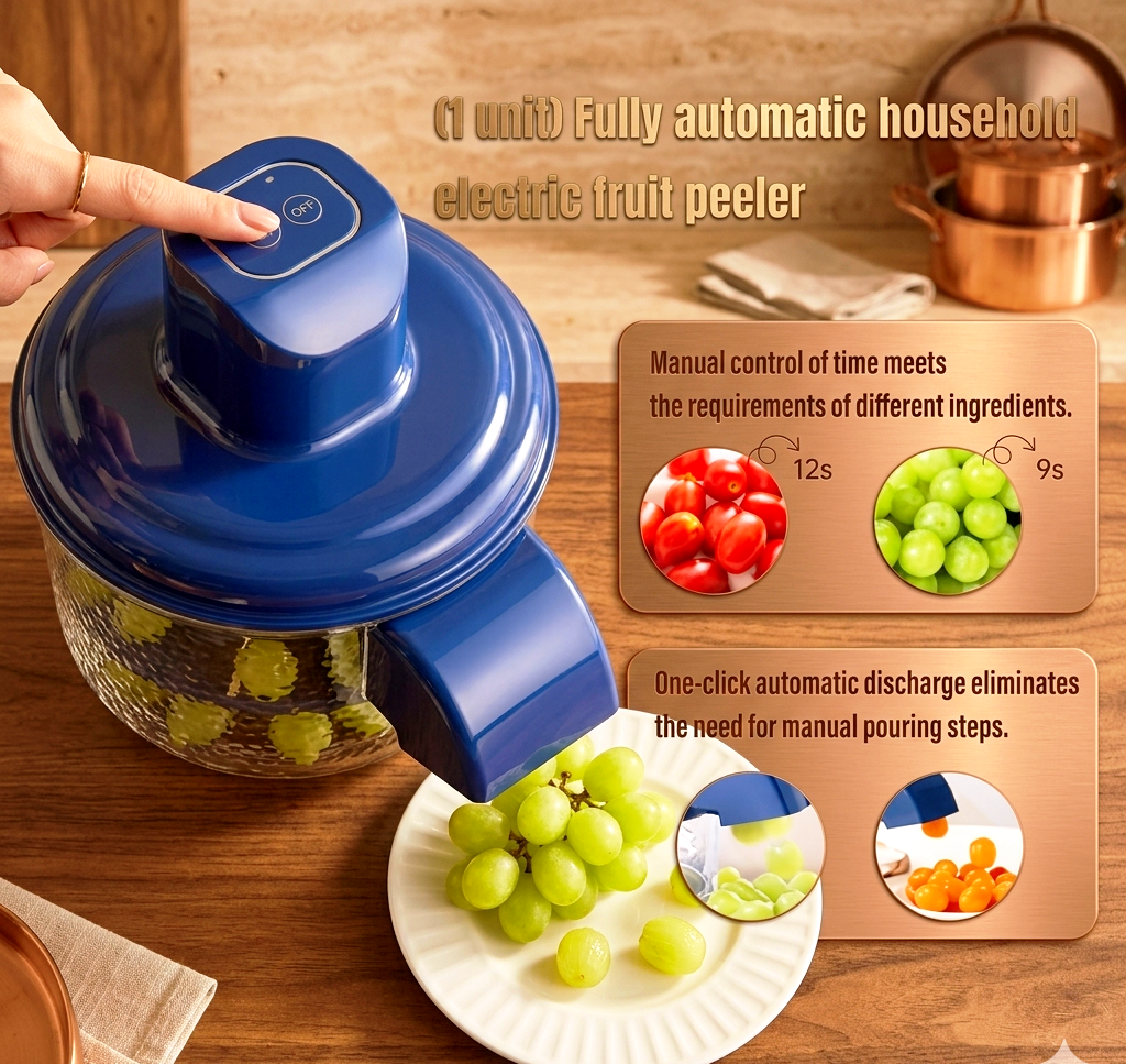 Electric Peeler Machine - USB Rechargeable Fruit & Vegetable Skin Remover - Multi-Use Portable Peeling Tool for Kitchen Use