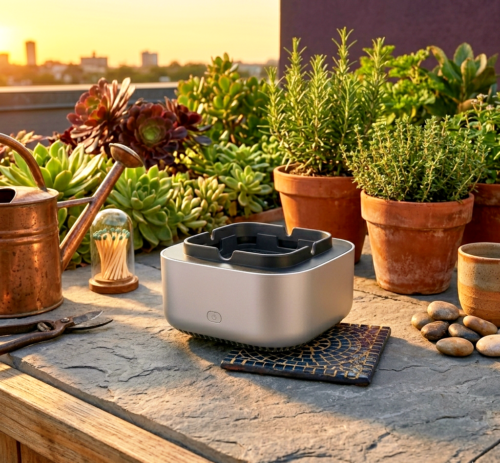 Smart Electronic Ashtray Purifier Removes The Smell of Smoke - Smokeless Ashtray