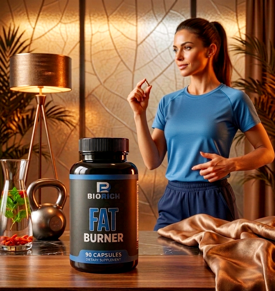 BioRich Fat Burner Energy & Metabolism Booster For Men & Women Dietary Supplement 90 Capsules
