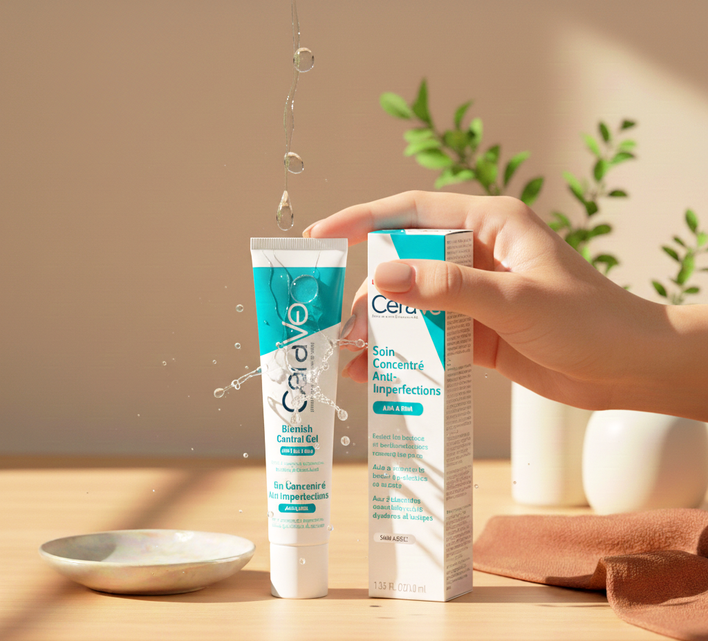 CeraVe Blemish Control Gel serum  Acne-Prone Skin 40ml with AHA & BHA Daily Moisturising Face Gel