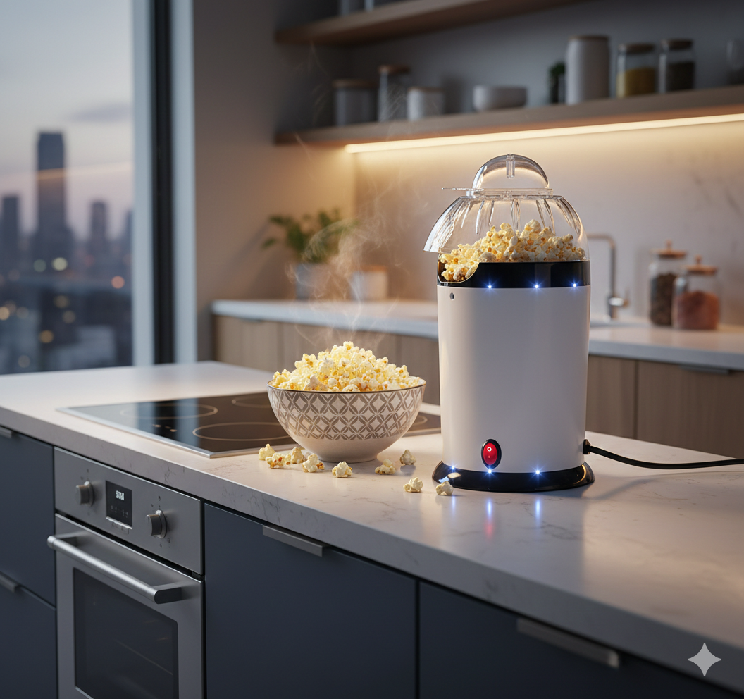 Oil Free Electric Popcorn Maker - Quick Air Popcorn Maker For Home