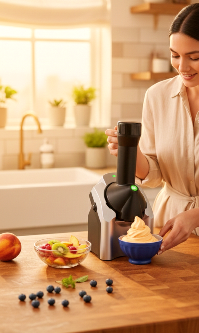 Electric Frozen Fruits Ice Cream Maker - Healthy Dessert Home Ice Cream Maker