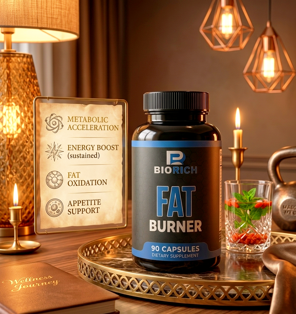BioRich Fat Burner Energy & Metabolism Booster For Men & Women Dietary Supplement 90 Capsules