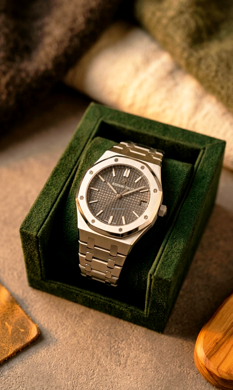 Audemars Piguet Royal Oak Selfwinding in Stainless Steel with "Grande Tapisserie" Dial